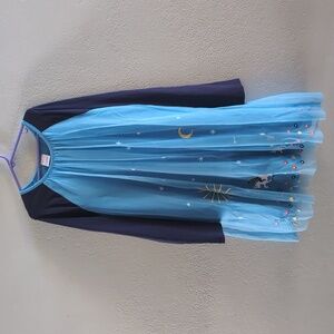 Hanna Andersson Blue Long Sleeve Dress with Whimsical Design